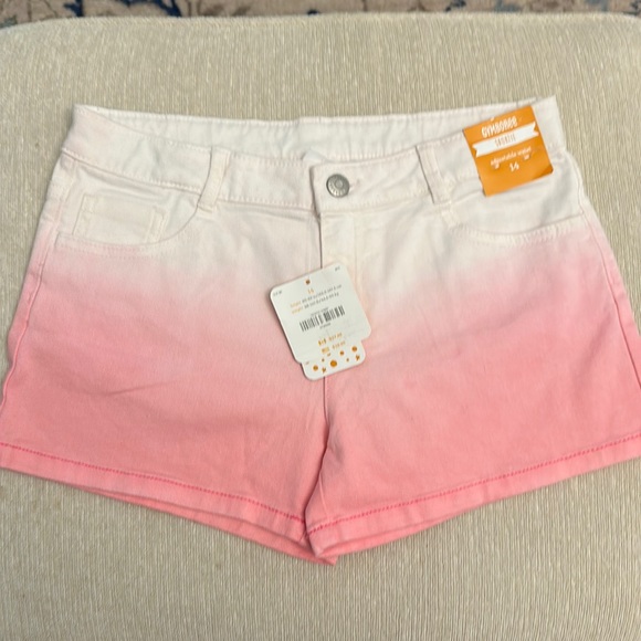 Gymboree pink ombré sz 14 denim shorts BNWT - Picture 2 of 5